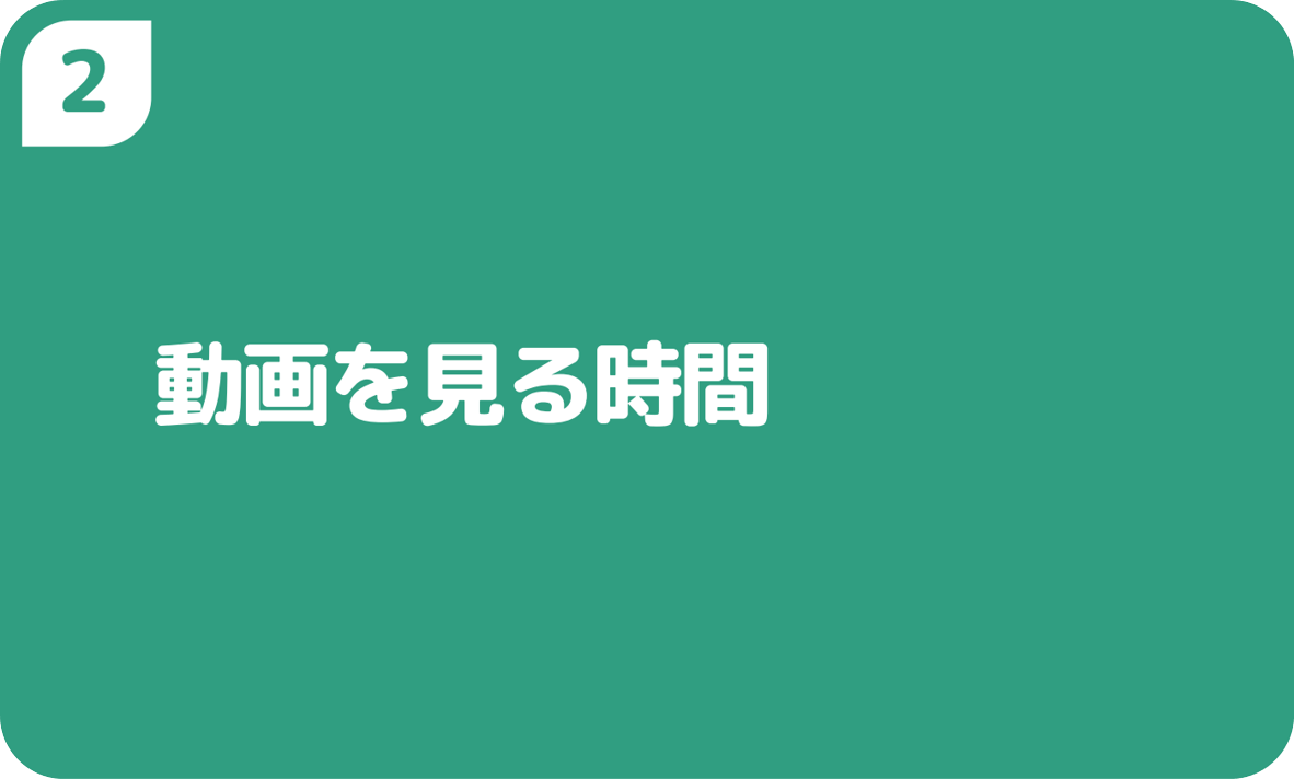 2動画を見る時間
